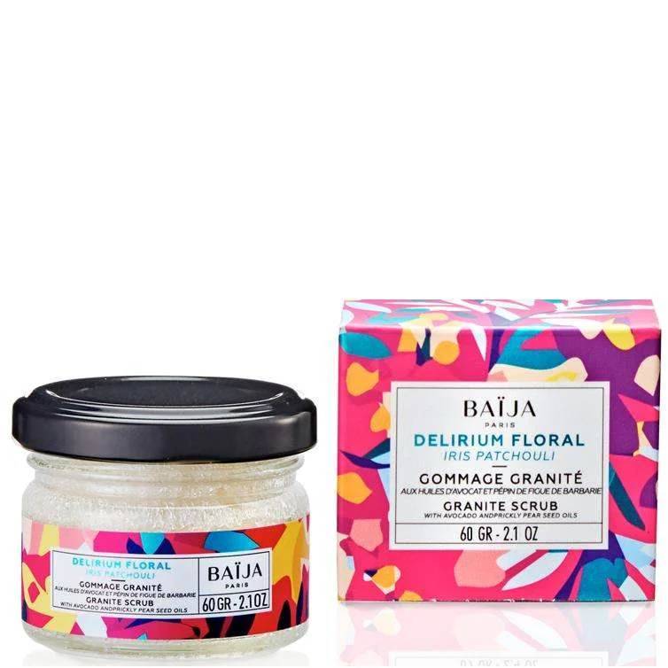 DELIRIUM FLORAL – IRIS PATCHOULI BODY SCRUB 60 ML.