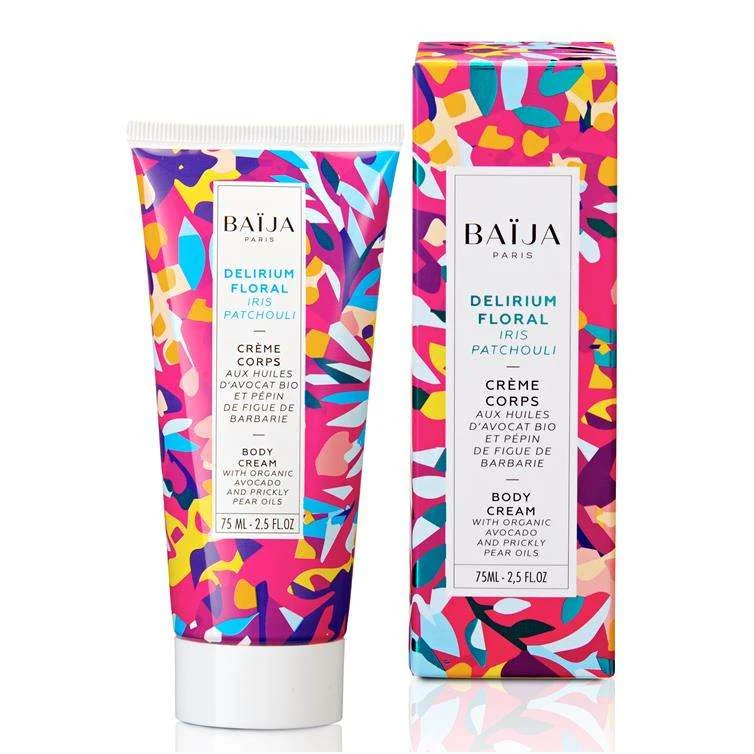 DELIRIUM FLORAL – IRIS PATCHOULI BODY CREAM TUBE 75 ML.