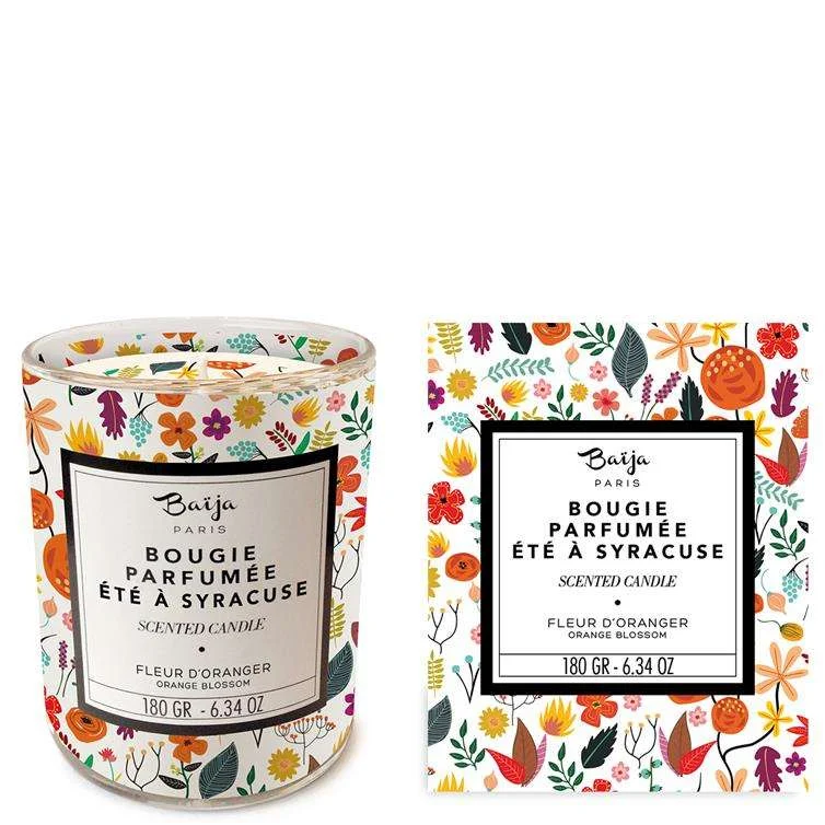 ETE A SYRACUSE – FIORE D’ARANCIO SCENTED CANDLE WITH NATURAL WAX 180 GR.