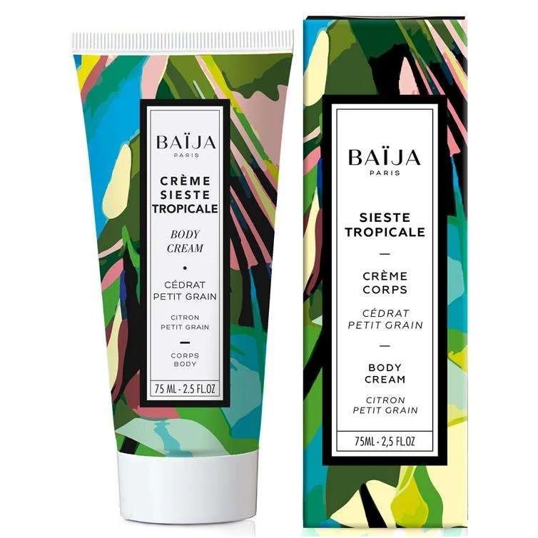 SIESTE TROPICALE – CEDRO E PETITGRAIN BODY CREAM TUBE 75 ML.