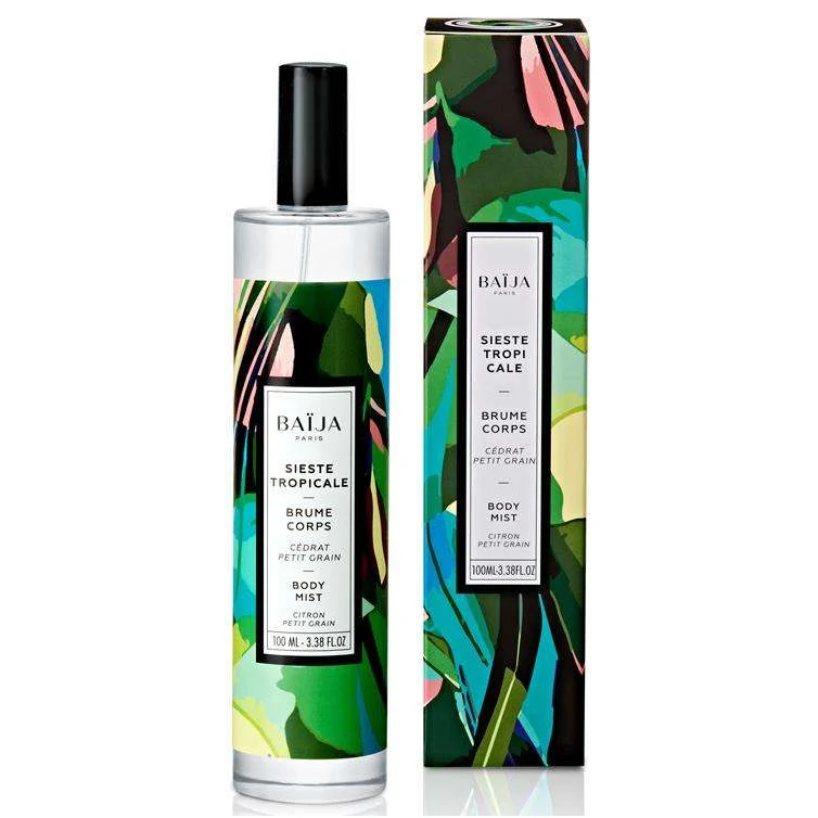 SIESTE TROPICALE – CEDRO E PETITGRAIN BODY MIST 100 ML.