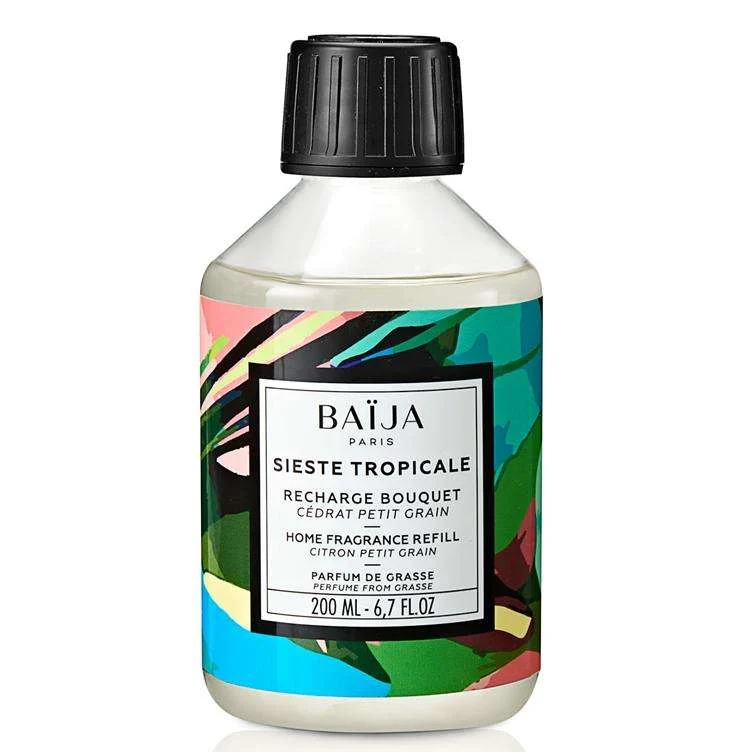 SIESTE TROPICALE – CEDRO E PETITGRAIN HOME FRAGRANCE REFILL 200 ML.