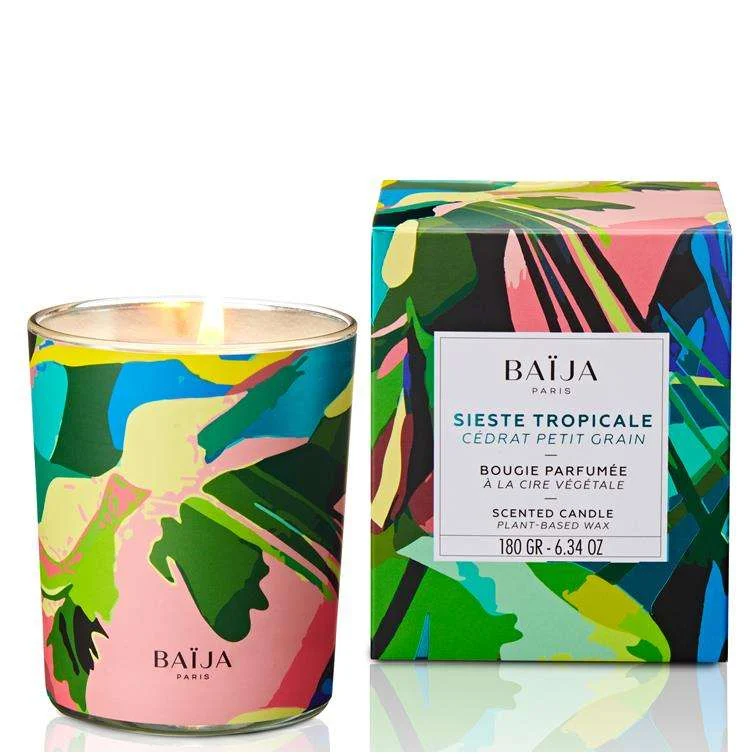 SIESTE TROPICALE – CEDRO E PETITGRAIN SCENTED CANDLE WITH NATURAL WAX 180 GR.