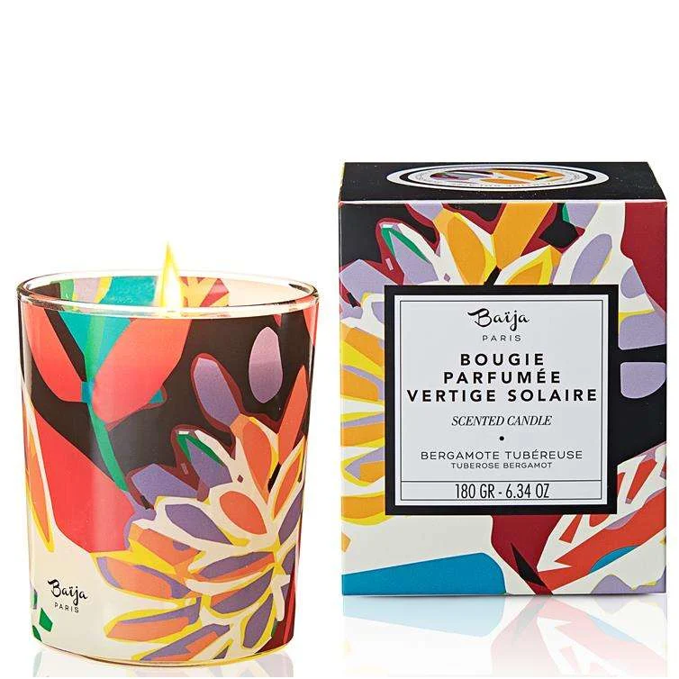 VERTIGE SOLAIRE – BERGAMOTTO E TUBEROSA SCENTED CANDLE WITH NATURAL WAX 180 GR.