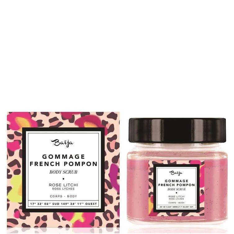 FRENCH POMPON – ROSA E LITCHI BODY SCRUB 212 ML.