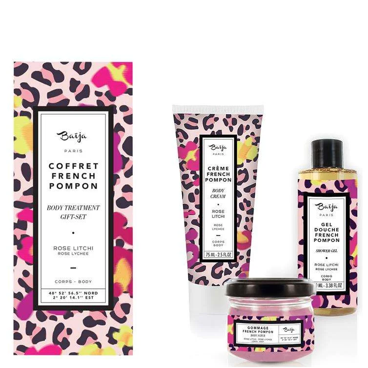 FRENCH POMPON – ROSA E LITCHI BODY RITUAL GIFT SET