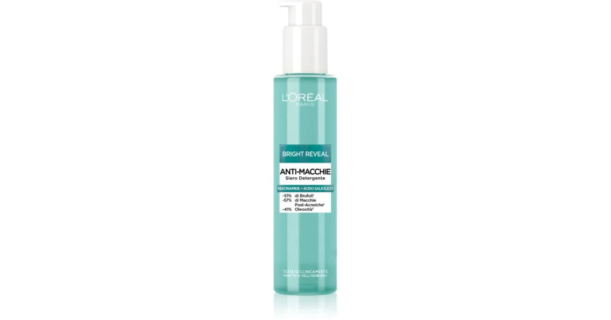 L’Oréal Paris Bright Reveal gel detergente con niacinamide 150 ml