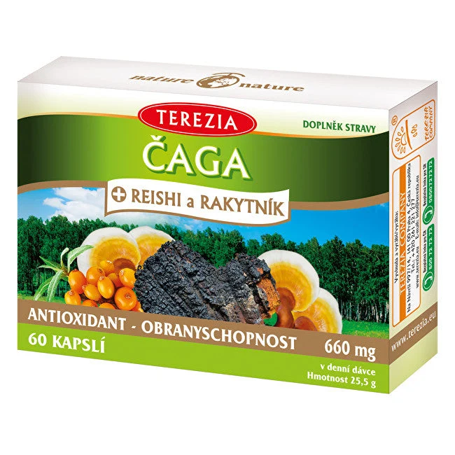 Terezia company Chaga + reishi e un olivello spinoso da 60 capsule