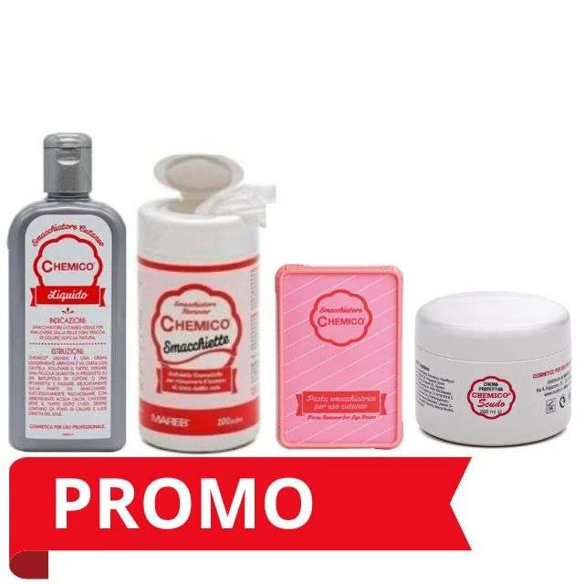 KIT OFFERTA CHEMICO: CHEMICO LIQUIDO-PASTA-SALVIETTE-SCUDO