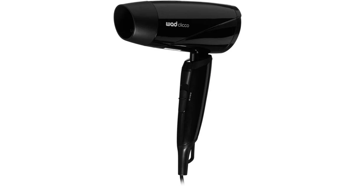 Wad Clicco Mini Dryer phon per capelli da viaggio nero