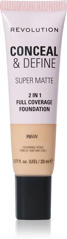 Makeup Revolution Conceal & Define fondotinta opacizzante colore F5NW 23 ml
