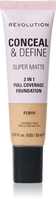Makeup Revolution Conceal & Define fondotinta opacizzante colore F7.2NW 23 ml
