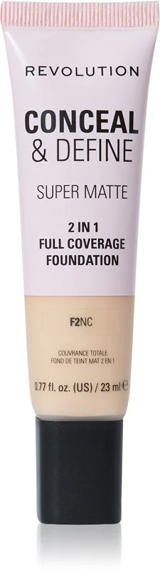 Makeup Revolution Conceal & Define fondotinta opacizzante colore F2NC 23 ml