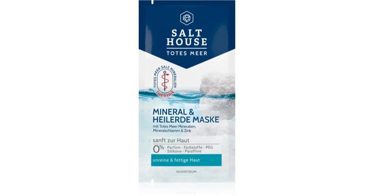 Salt House Dead Sea Mineral maschera viso 2× 7 ml