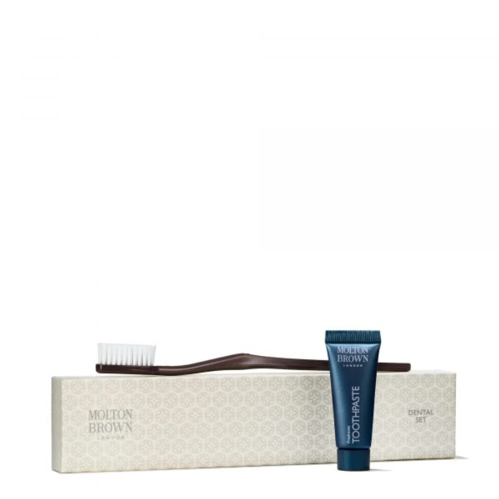 Kit dentale Luxury Collection Set Molton Brown: spazzolino da denti Molton Brown + dentifricio rinfrescante Molton Brown