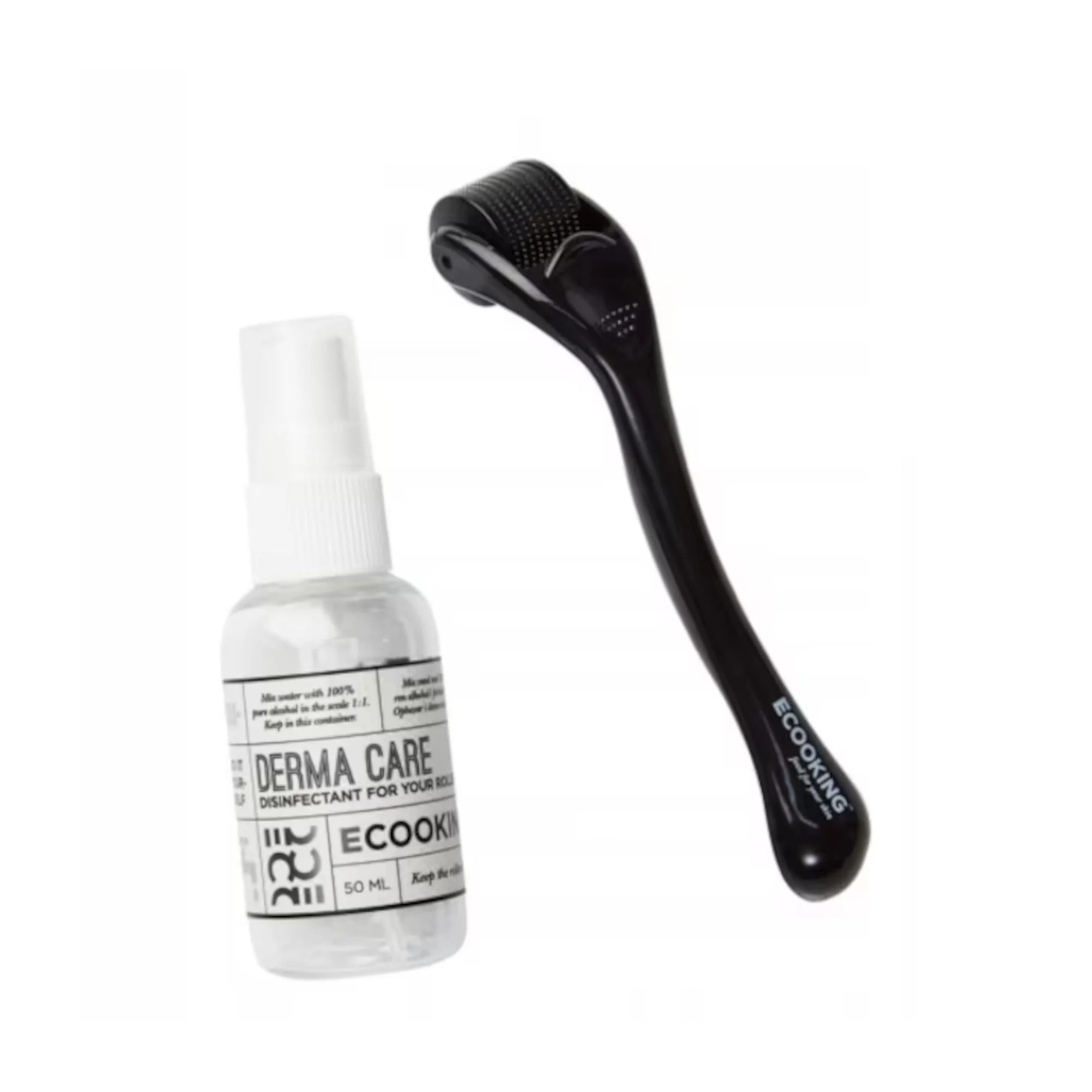 Ecooking derma rullo nero elasticità e fermezza viso rullo massaggiante