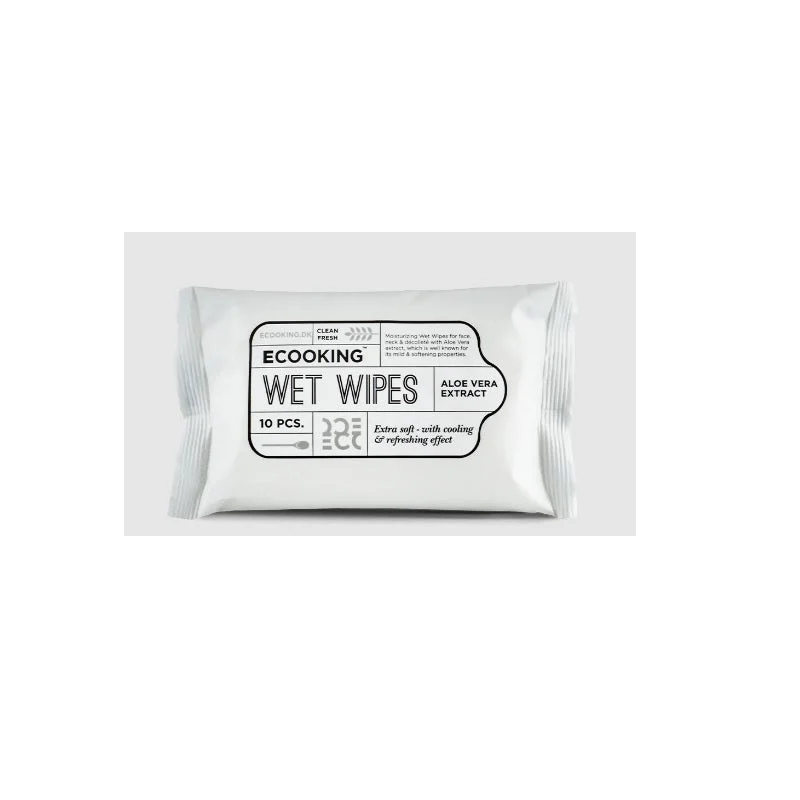 Ecooking Ecooking Estratto di Aloe Vera Salviette Detergenti Viso 10 pezzi