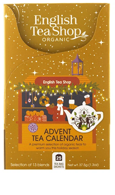 English Tea Shop Calendario Dell'Avvento Oro 25 Bustine Bio
