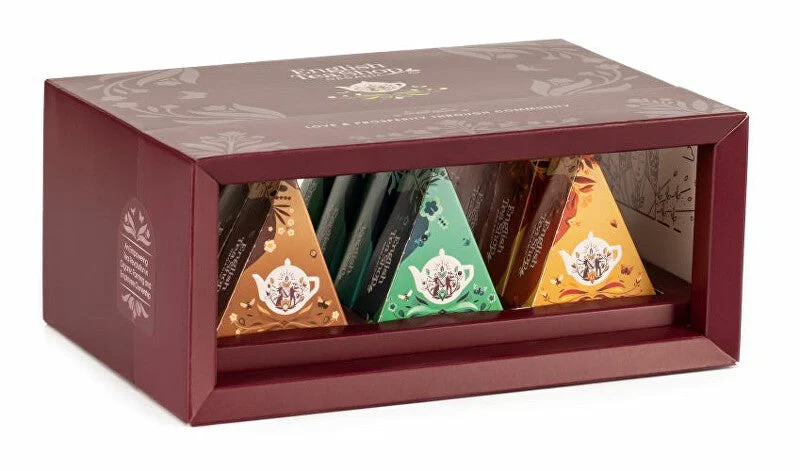 English tea shop Collezione regalo Super Goodies di 12 piramidi BIO