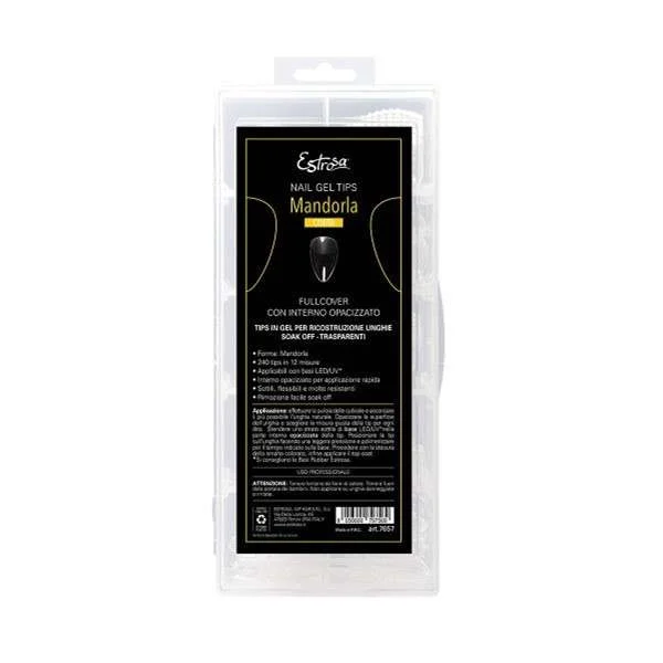 NAIL GEL TIPS MANDORLA ESTROSA – 12 MISURE – 240 PZ