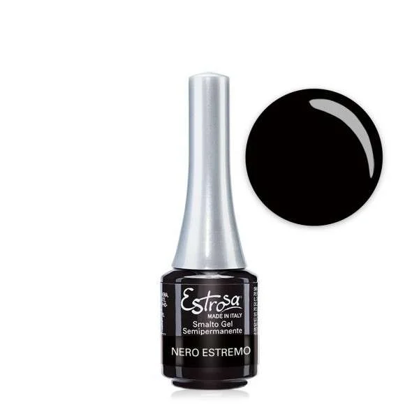 ESTROSA MINI-SMALTO GEL SEMIPERMANENTE COL. NERO ESTREMO 7 ML