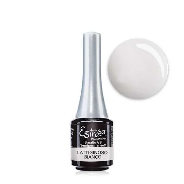 ESTROSA MINI-SMALTO GEL SEMIPERMANENTE COL. LATTIGINOSO BIANCO 7 ML
