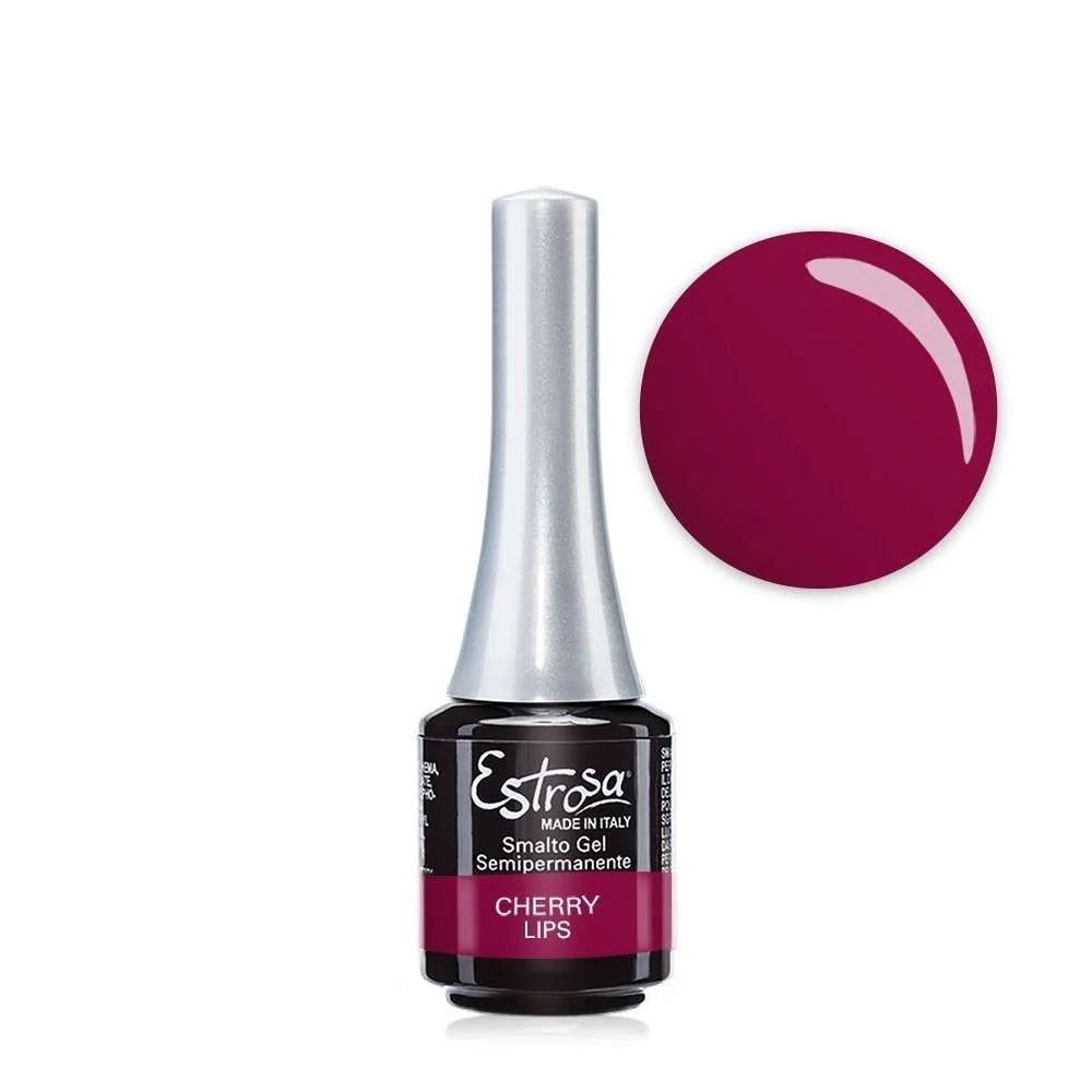 ESTROSA MINI-SMALTO GEL SEMIPERMANENTE COL. CHERRY LIPS 7 ML.