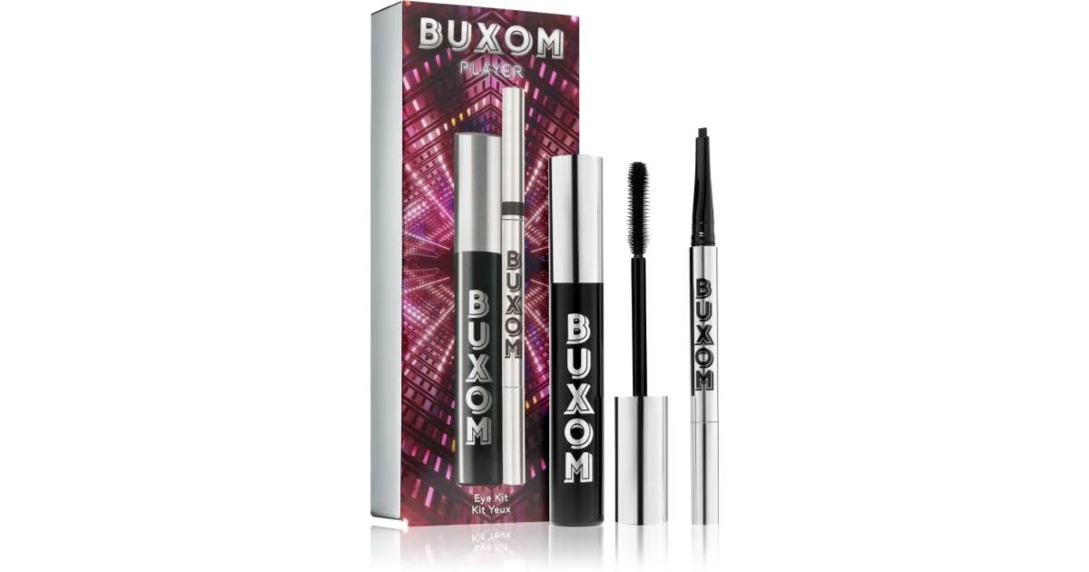 Buxom EYE KIT PLAYER confezione regalo mascara volumizzante e allungante 11 ml + eyeliner lunga tenuta 0,12 g
