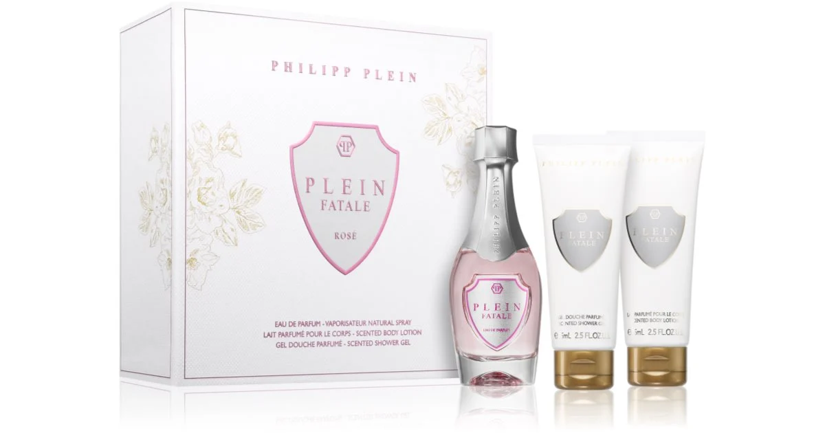 Philipp Plein Fatale Rosé confezione regalo da donna con edp 50ml, gel doccia e latte corpo