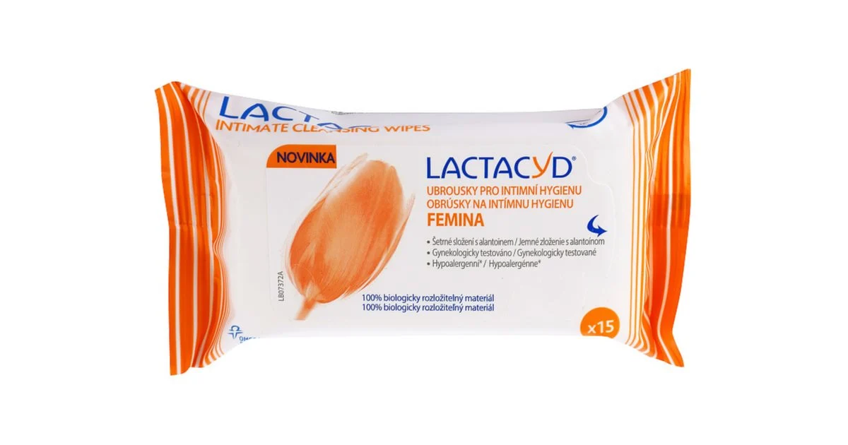 Lactacyd Femina salviette per l'igiene intima 15 pezzi