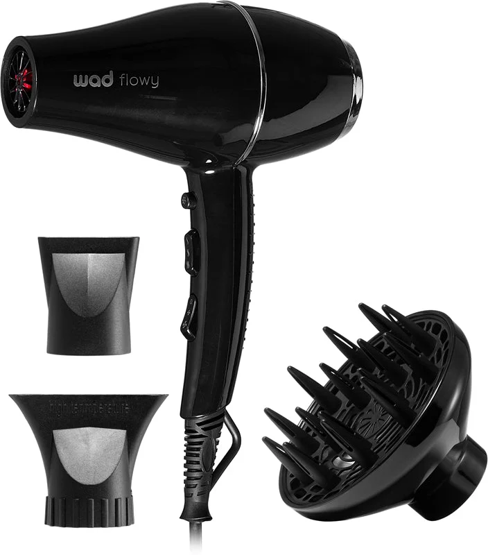 Wad Flowy Secador phon per capelli nero silver