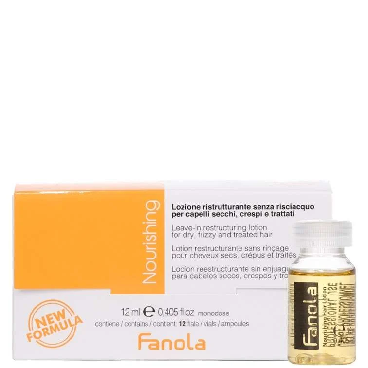 FANOLA NOURISHING LOZIONE RISTRUTTURANTE SENZA RISCIACQUO 12 x 12 ML