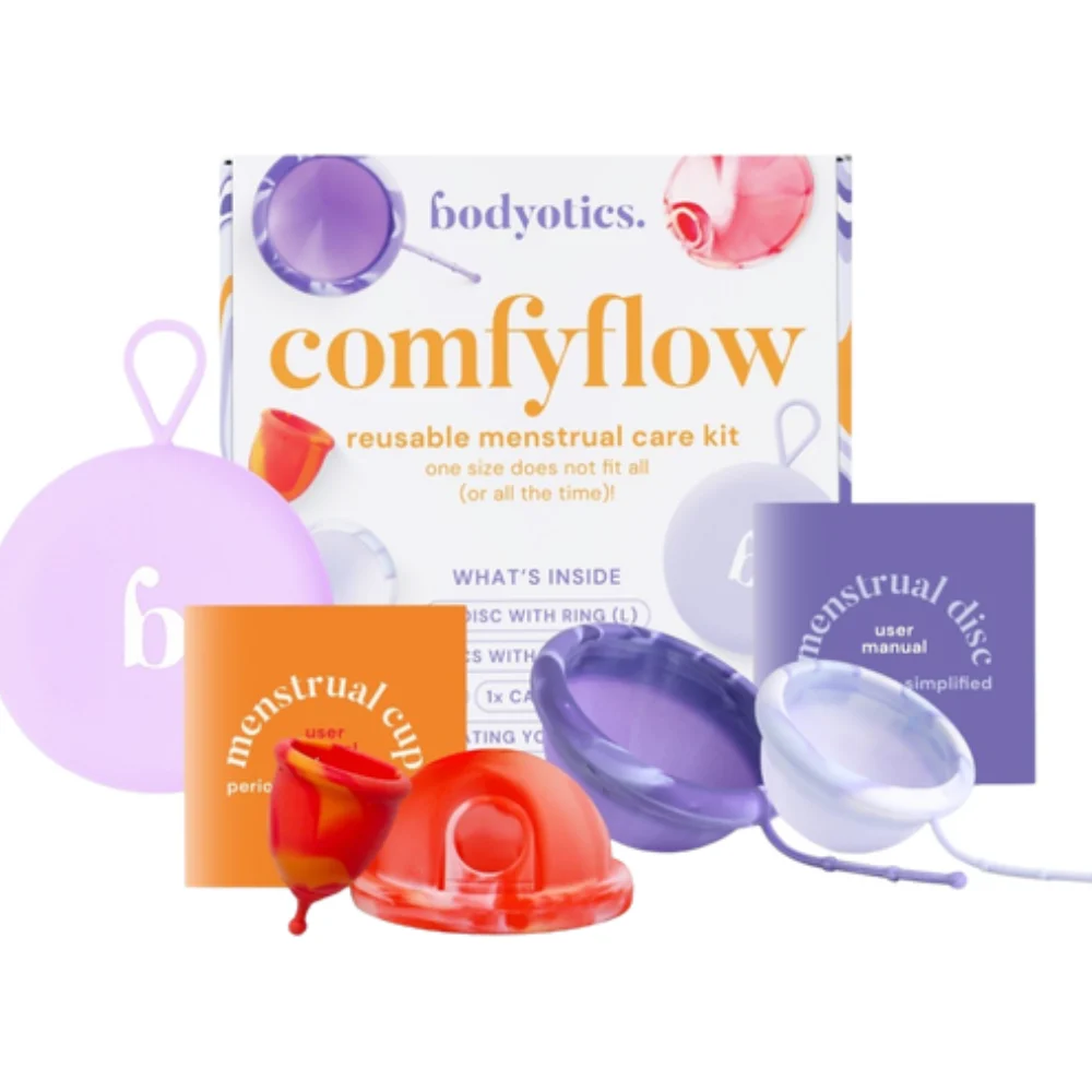 Bodyotics Comfyflow - Set per il Ciclo (Dischi e Coppetta) 5 pezzi.