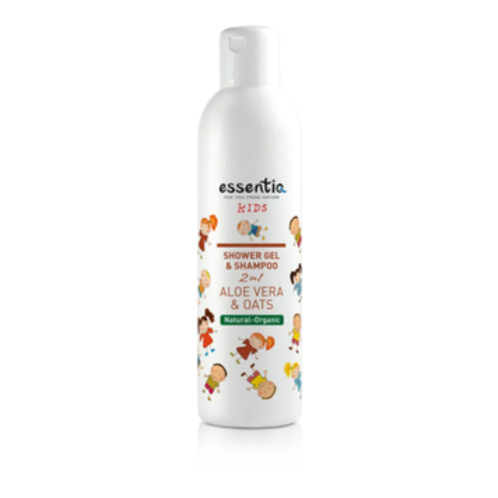Essentiq Gel doccia e shampoo 2 in 1 all'aloe vera e avena 250 ml