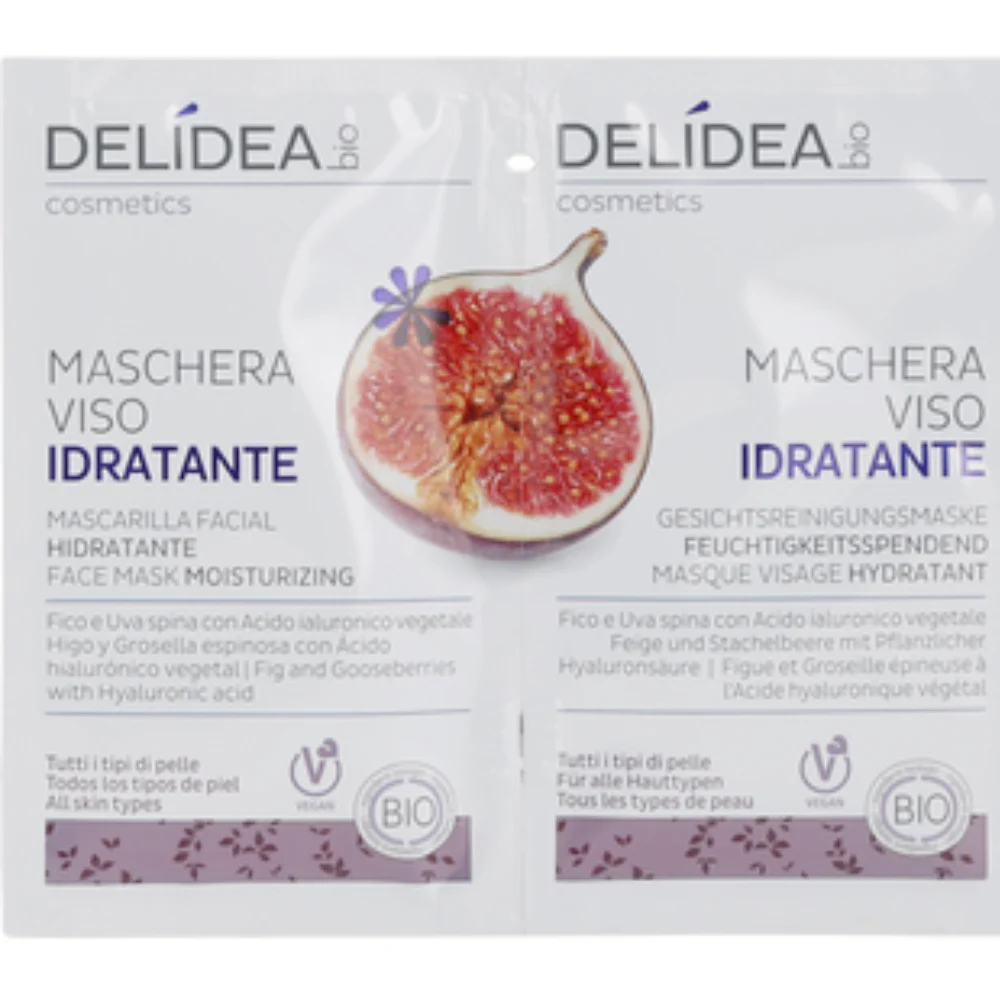 Delidea Maschera Viso Idratante Fico e Uva Spina 20 ml