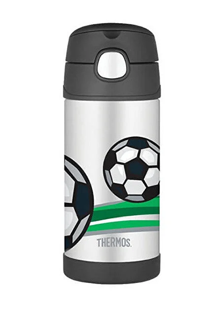 Thermos FUNtainer Baby thermos con cannuccia - football 355 ml