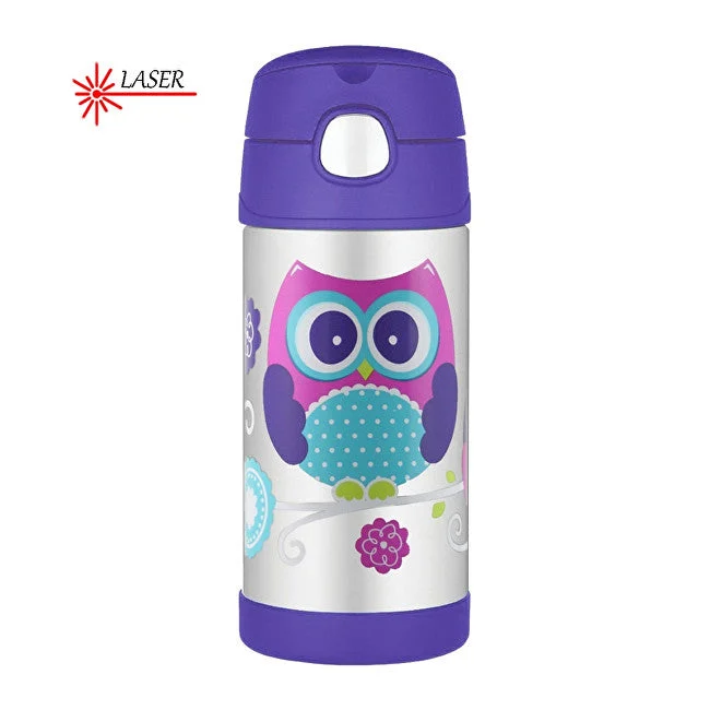 Thermos FUNtainer Baby thermos con cannuccia - gufo 355 ml