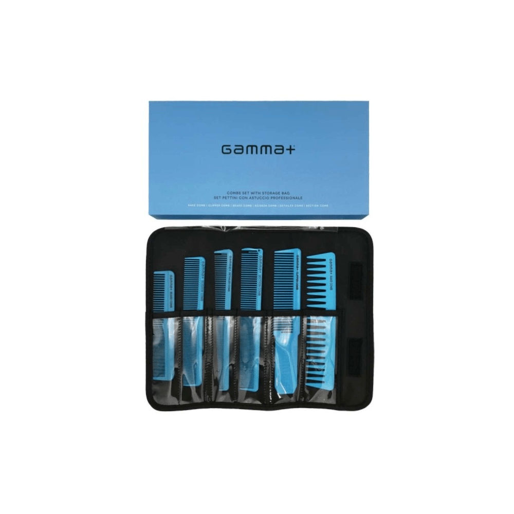 Gamma Più - Set Pettini Da Taglio Azzurro