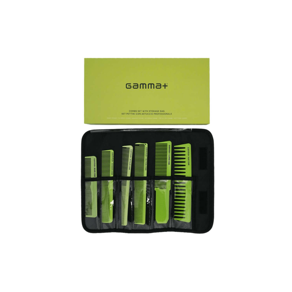 Gamma+ Set Pettini 6pz Astuccio Verde
