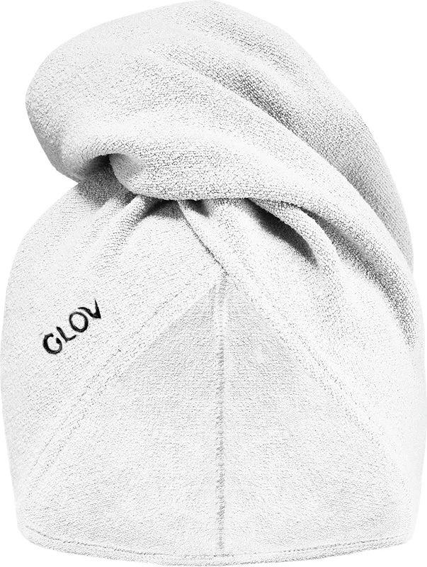 GLOV Ultra-absorbent asciugamano per capelli colore Original bianco