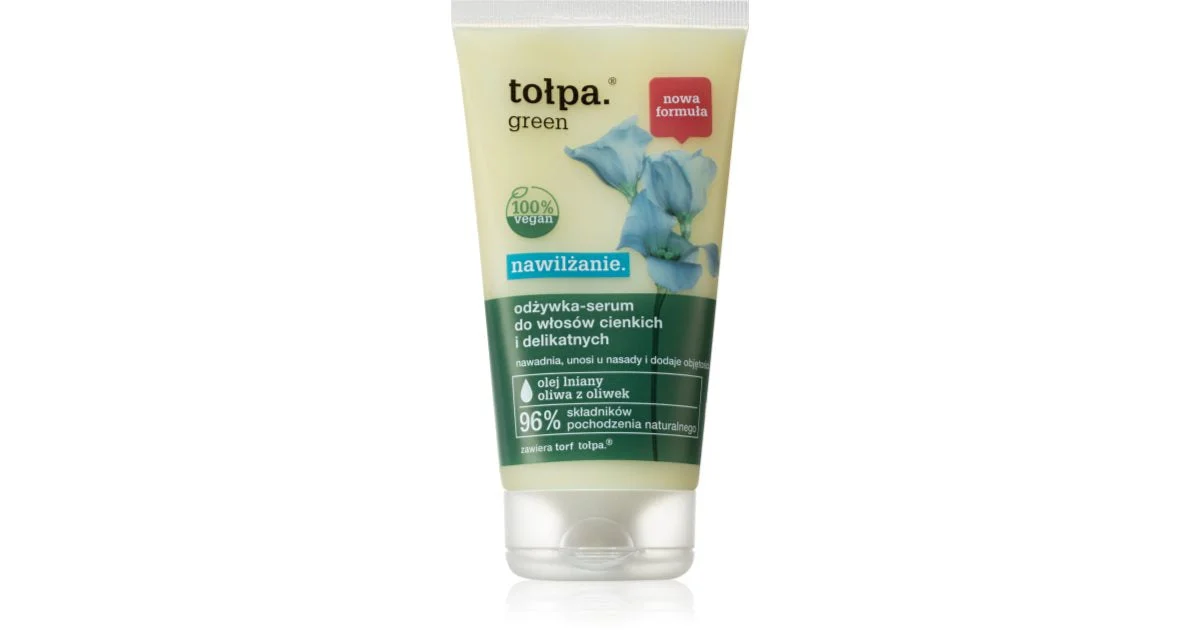 Tołpa Green balsamo idratante per capelli fini e sfibrati 150 ml