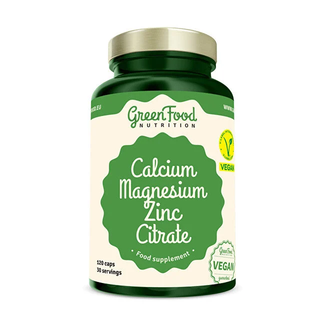 Greenfood Citrato Di Calcio, Magnesio E Zinco 120 Capsule