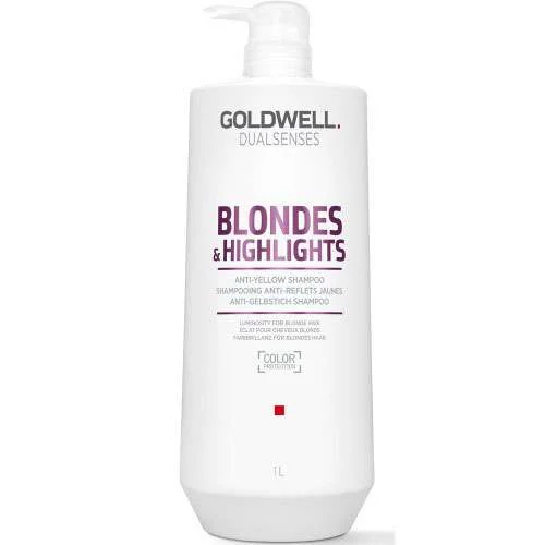 DUALSENSES BLONDES & HIGHLIGHTS ANTI-YELLOW SHAMPOO 1000 ML.
