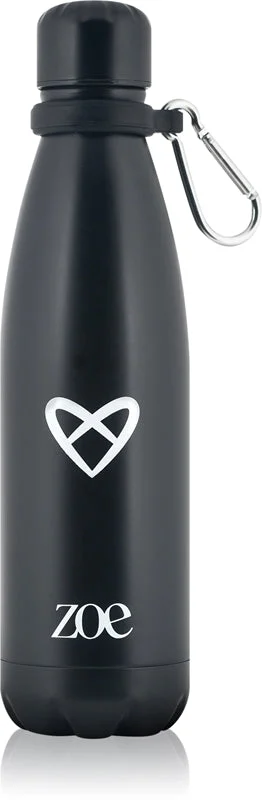 ZOE Heart Logo Stainless Steel bottiglia in acciaio inox per l’acqua colore Black 500 ml