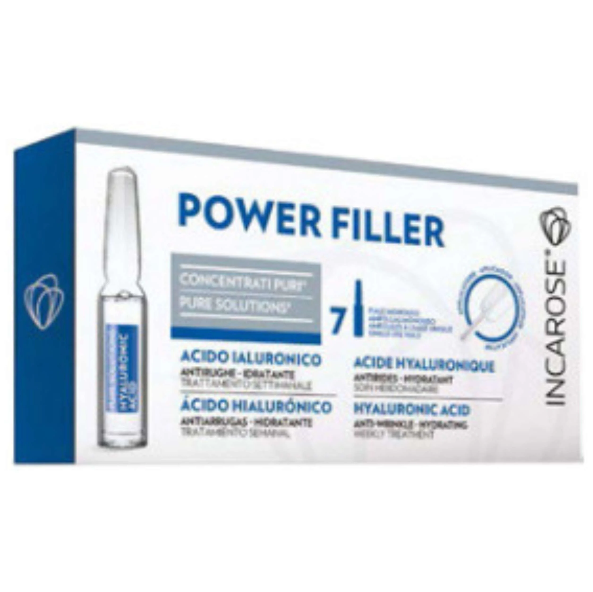 CONCENTRATI PURI POWER FILLER ACIDO IALURONICO 7 FIALE DA 1,3 ML.