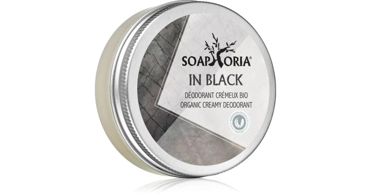 Soaphoria In Black Organic deodorante organico in crema uomo 50 ml