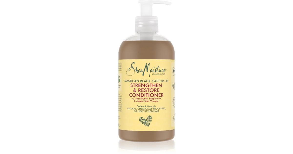 Shea Olio di ricino nero giamaicano balsamo rinforzante e rigenerante per capelli e cuoi capelluti stanchi 384 ml