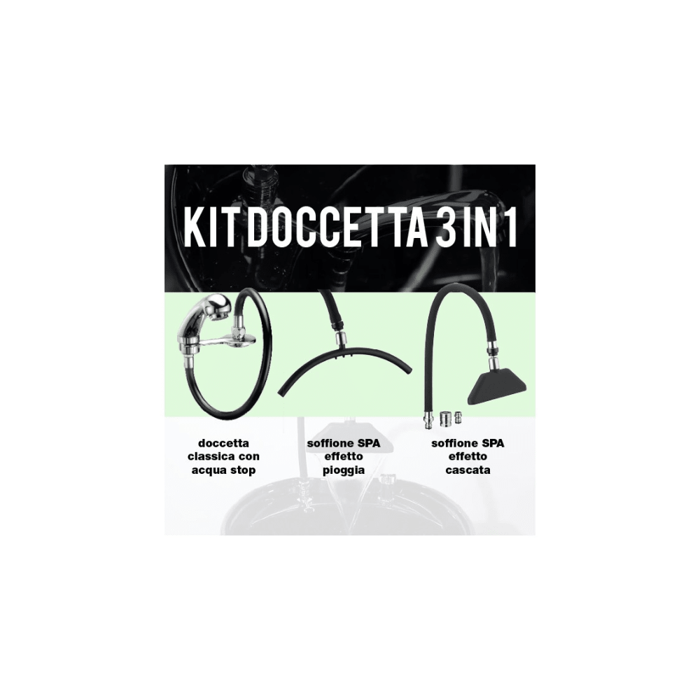 Kit Doccetta Lavatesta Professionale 3 In 1