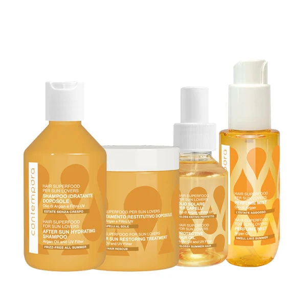Kit Contempora Shampoo 250ml + Trattamento 250ml + Olio 100ml + Profumo 100ml