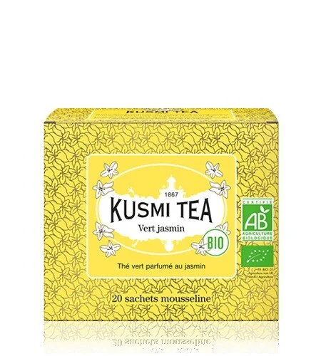Kusmi tea Green Jasmine 20 sacchetti di mussola BIO, 40 g